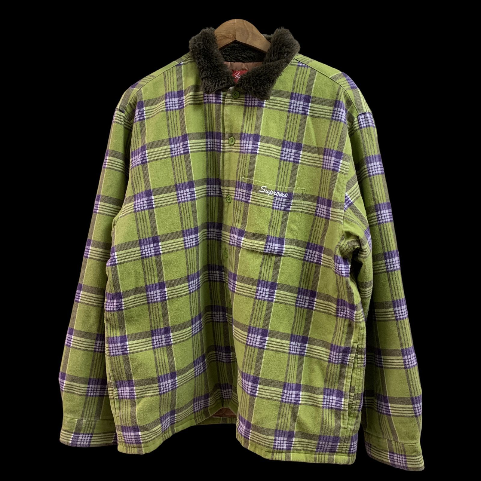 Supreme Faux Fur Collar Flannel Shirt 【公式通販】