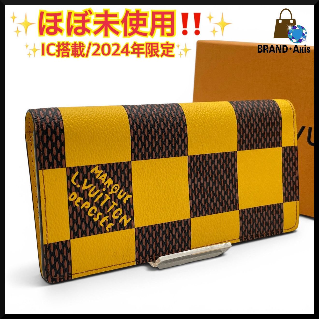 ほぼ未使用】ルイヴィトン Louis Vuitton ダミエポップ ポルトフォイユ