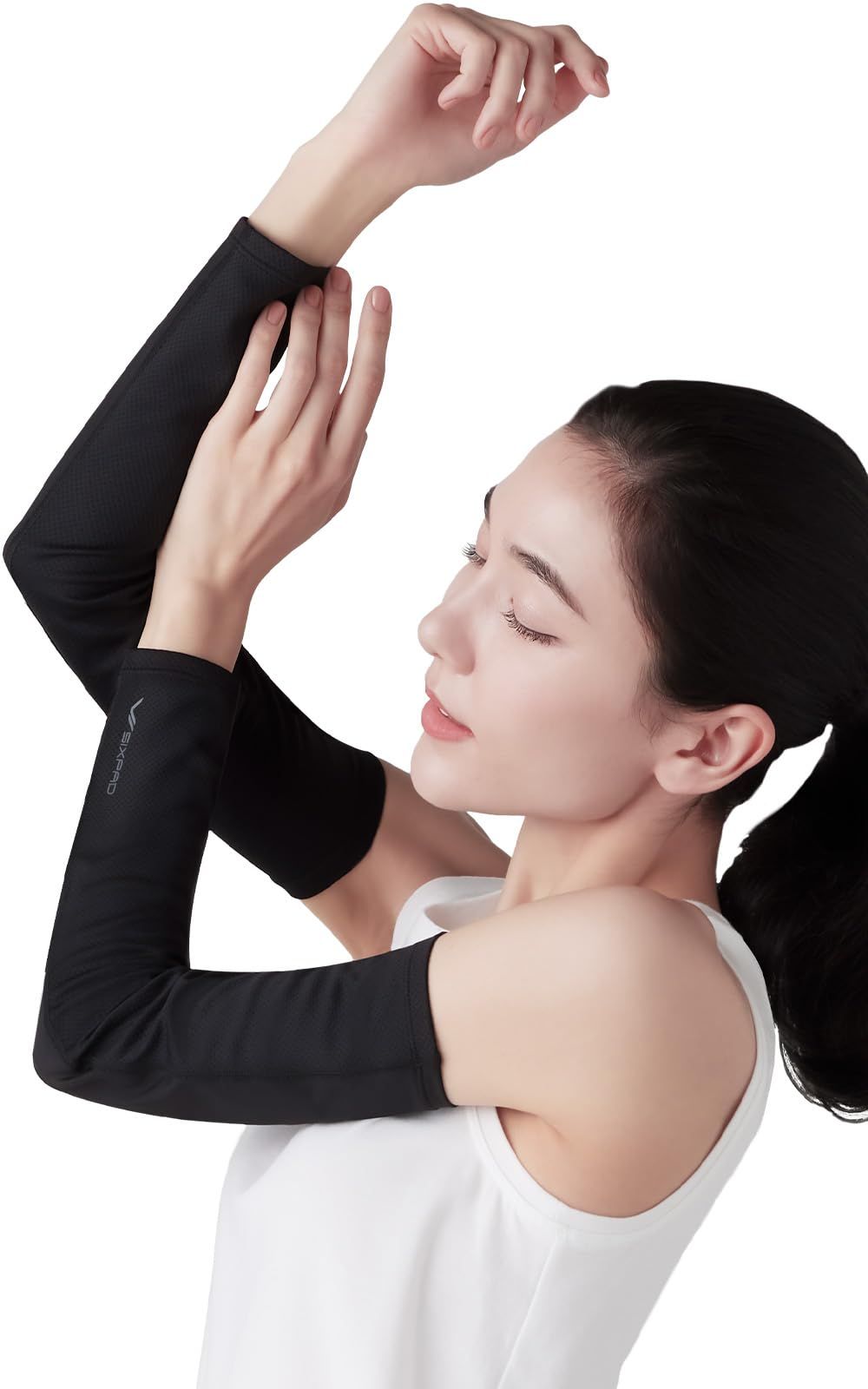 シックスパッド 冷感アームカバー/Cooling Arm Covers (ブラック（L-LL）pms 6d0173cb