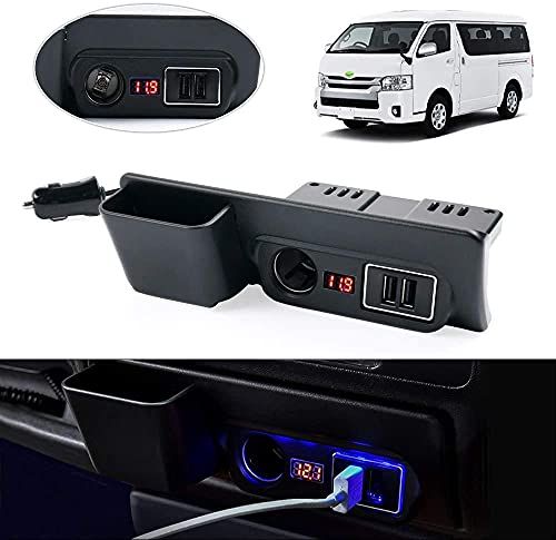 Mixsuper トヨタ ハイエース レジアスエース 200系 増設電源ユニット 増設用キット 分配器 USB QC3.0 ｘ2 シガーソケット 急速充電 電源ユニット TOYOTA HIACE 200 2004年8月~ 電源ソケット 車両電 345294c8