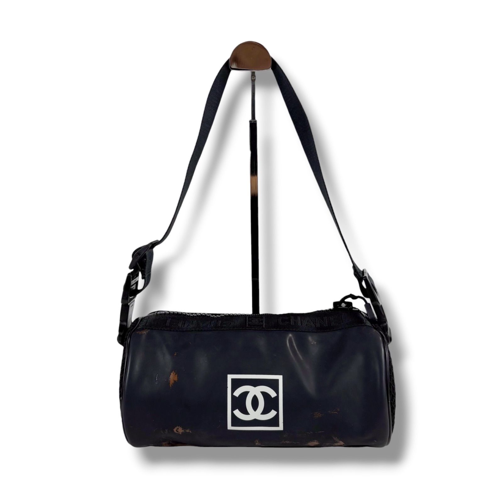 シャネル CHANEL スポーツライン 筒型 ワンショルダーバッグ 