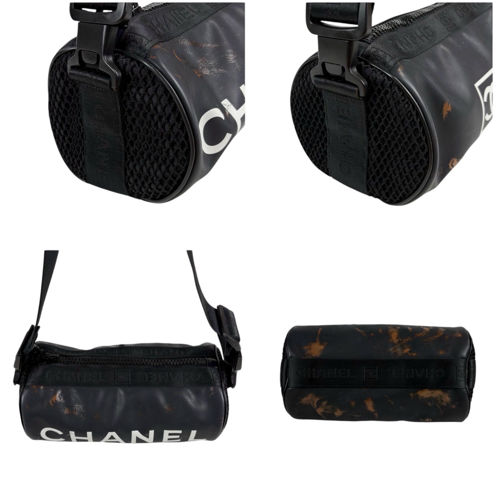 シャネル CHANEL スポーツライン 筒型 ワンショルダーバッグ 
