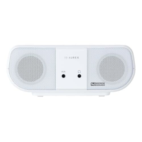 AUREX(オーレックス) CDラジオ AX-ANC1(W) ホワイト Bluetooth Ver5.3 ネオジウムスピーカー レジューム スリープタイマー ワイドFM AM FM ラジオ 語学学習 コンパクト 軽量 AC 乾電池 2電源 対応 ステレオ as