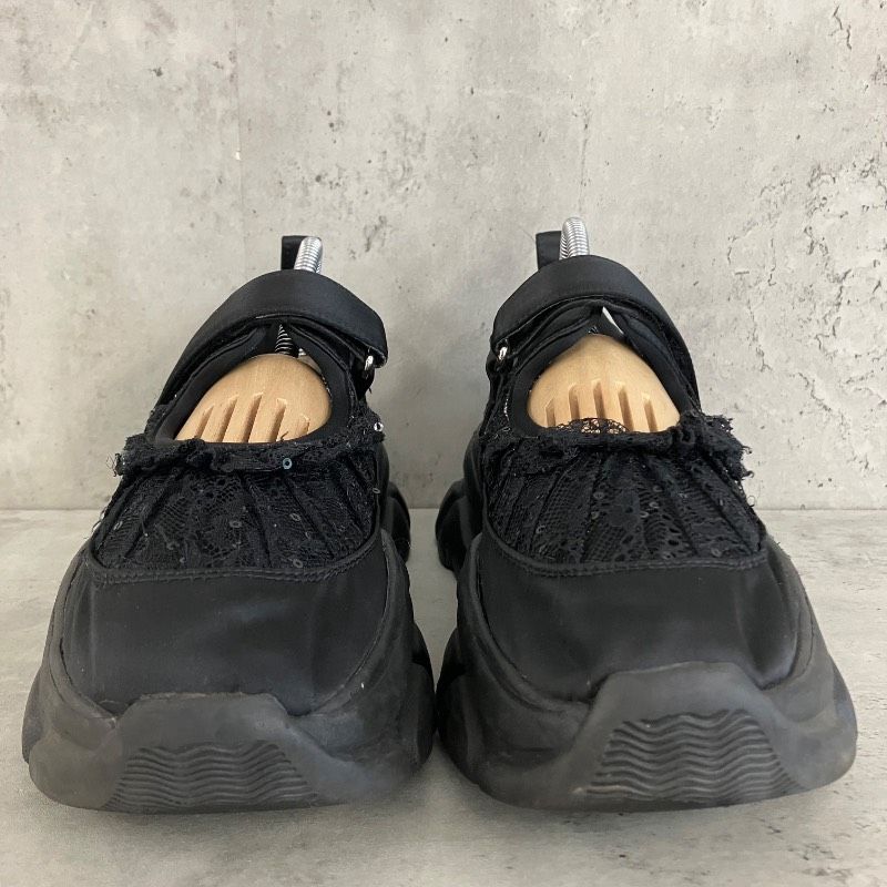メリージェニー 厚底 レースアップ メリージェニー 厚底 フリルレース
