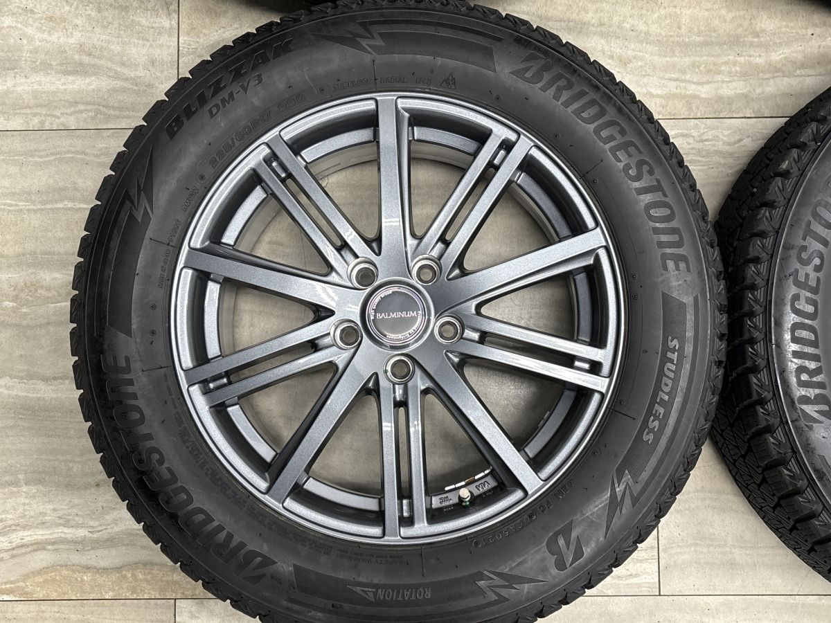 スタッドレス】バルミナ 17in 7J +38 PCD114.3 ブリヂストン 