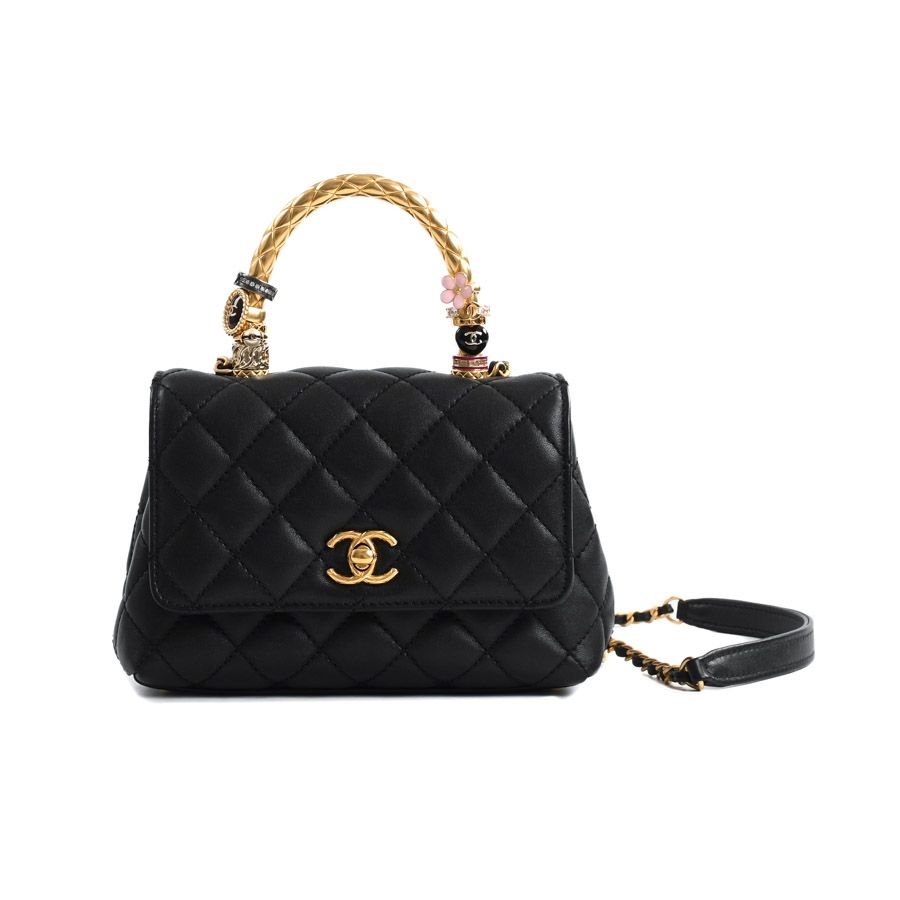 CHANEL シャネル ハンドバッグ トップハンドルミニフラップバッグ AP2215