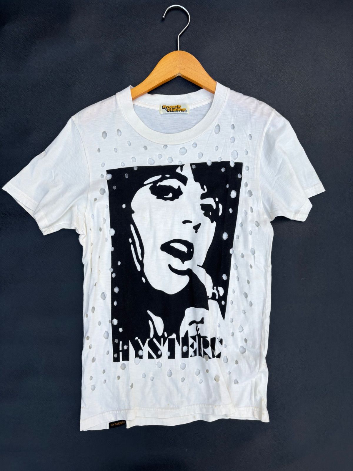 00s HYSTERIC GLAMOUR ヒステリックグラマー ガール プリント Tシャツ デストロイ加工 ダメージ加工 2CT-9340