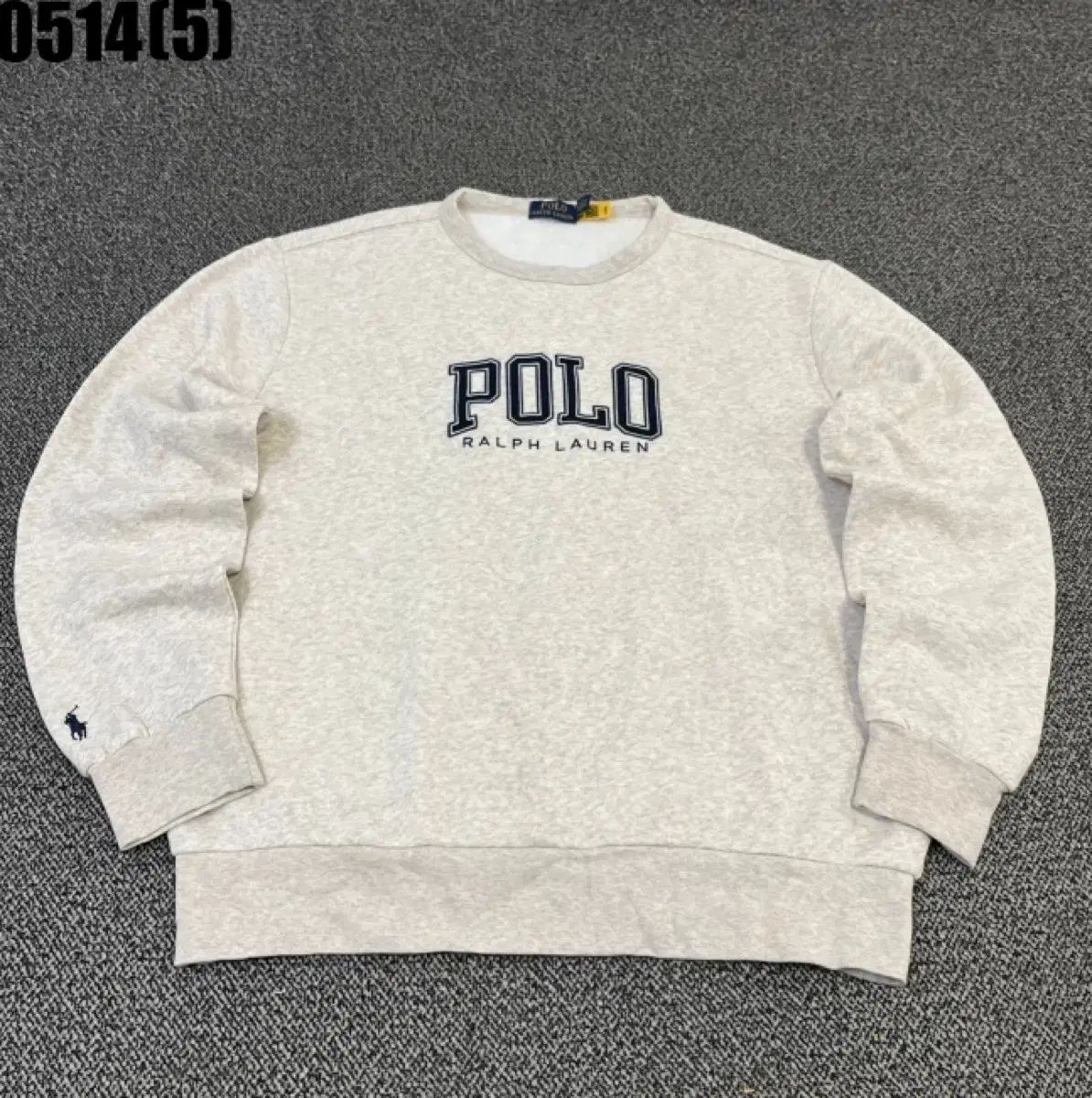 ポロラルフローレン スウェット Tシャツ アイボリー l 0514