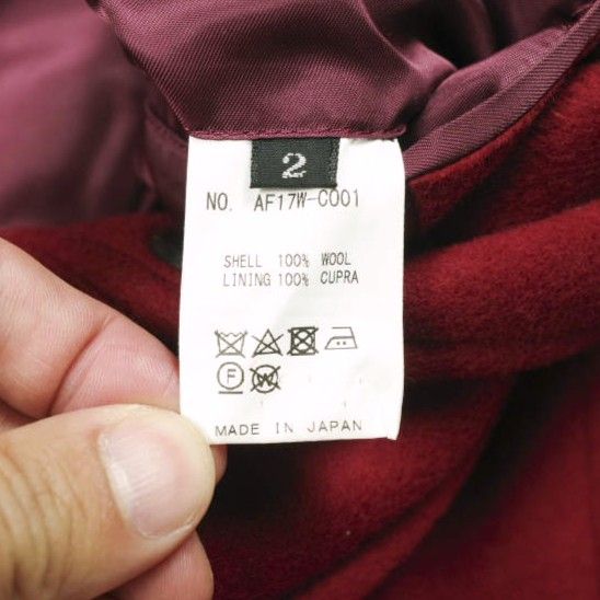 ALLEGE アレッジ 17AW 日本製 メルトンチェスターコート AF17W-CO01 2 