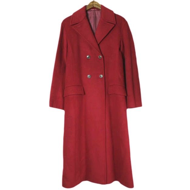 ALLEGE アレッジ 17AW 日本製 メルトンチェスターコート AF17W-CO01 2 ワインレッド ダブル アウター g26255