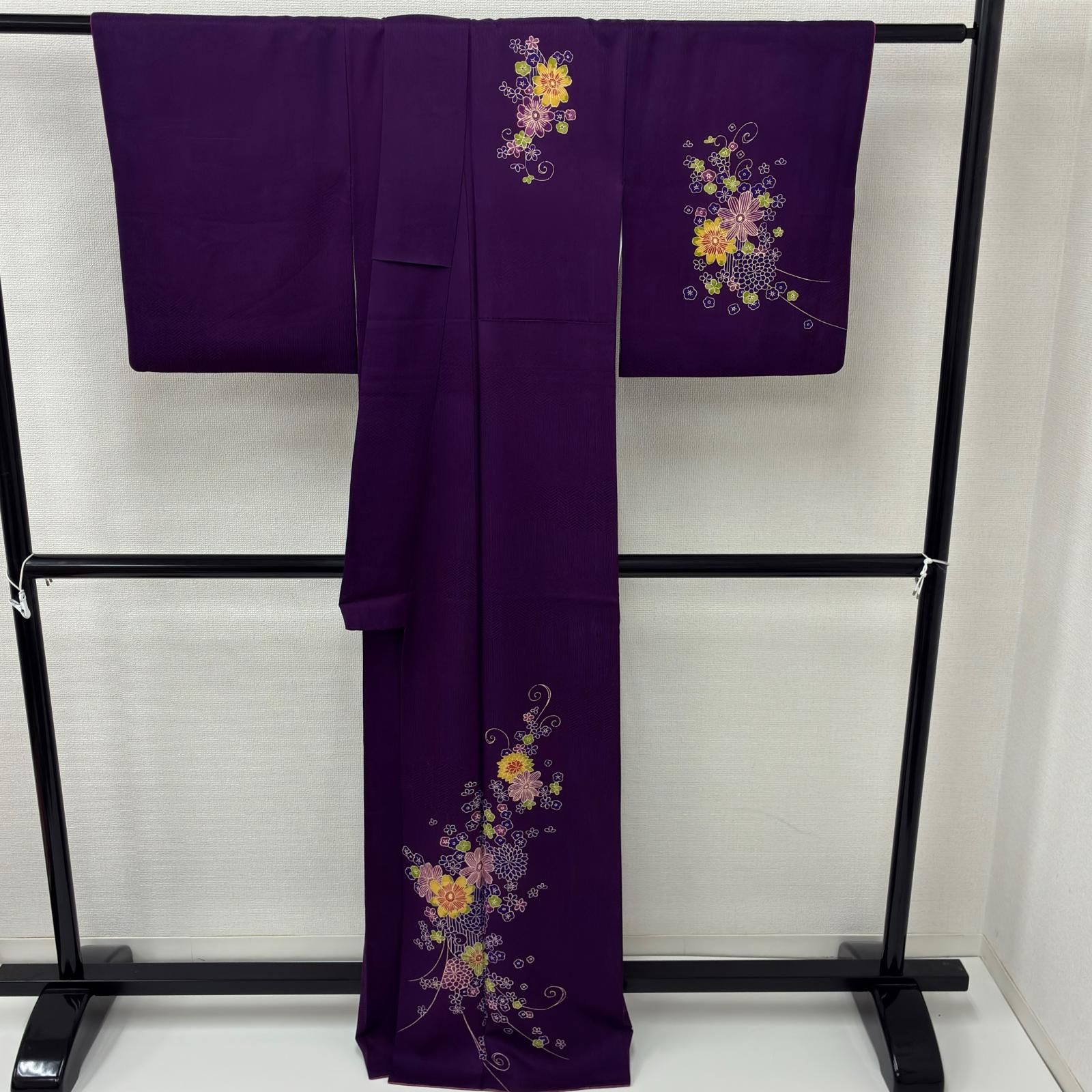 付下げ 素敵な花唐草の染め 紋無し 正絹 着物 MK-4073 - メルカリ