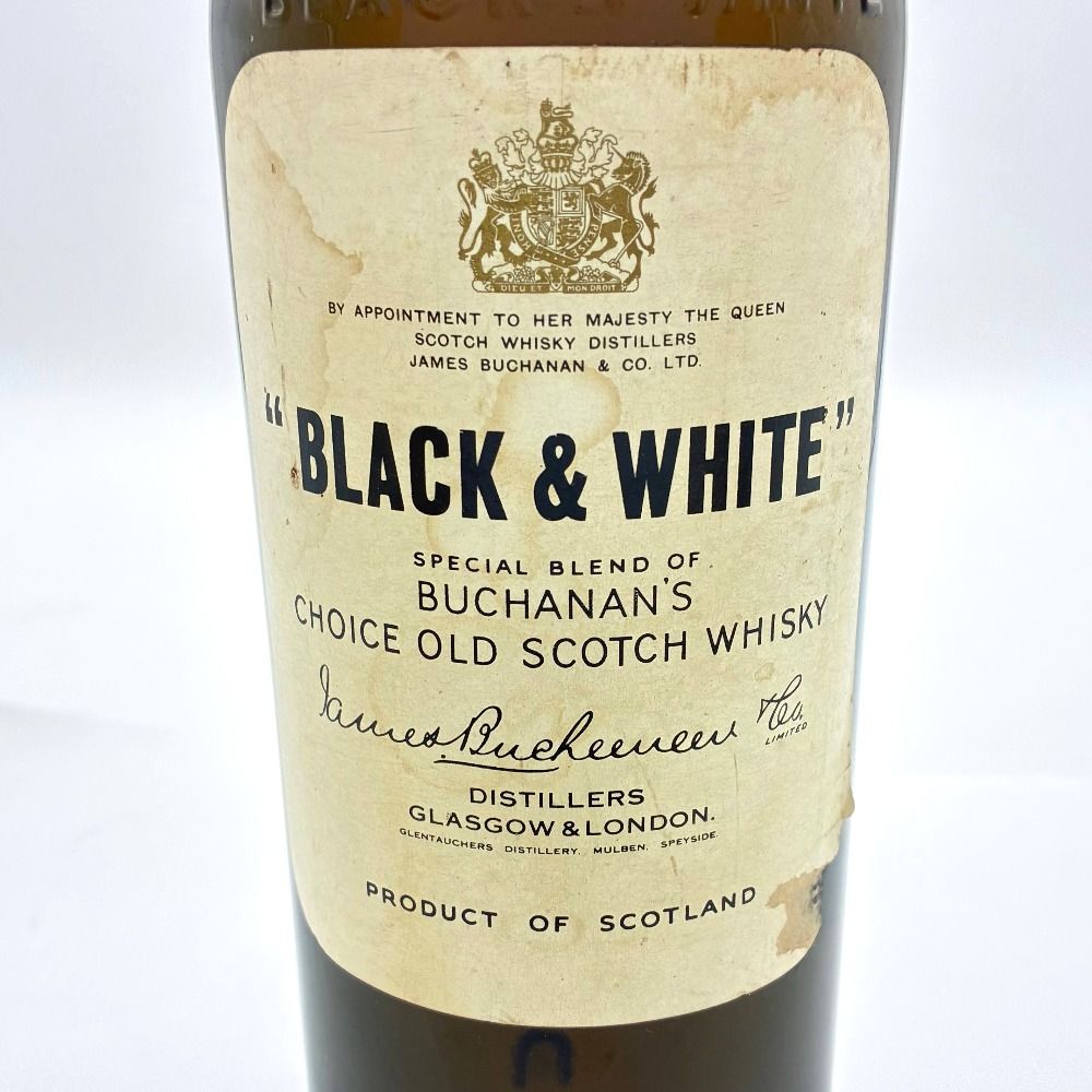 BLACK & WHITE 1970年古酒 ウイスキー - メルカリ