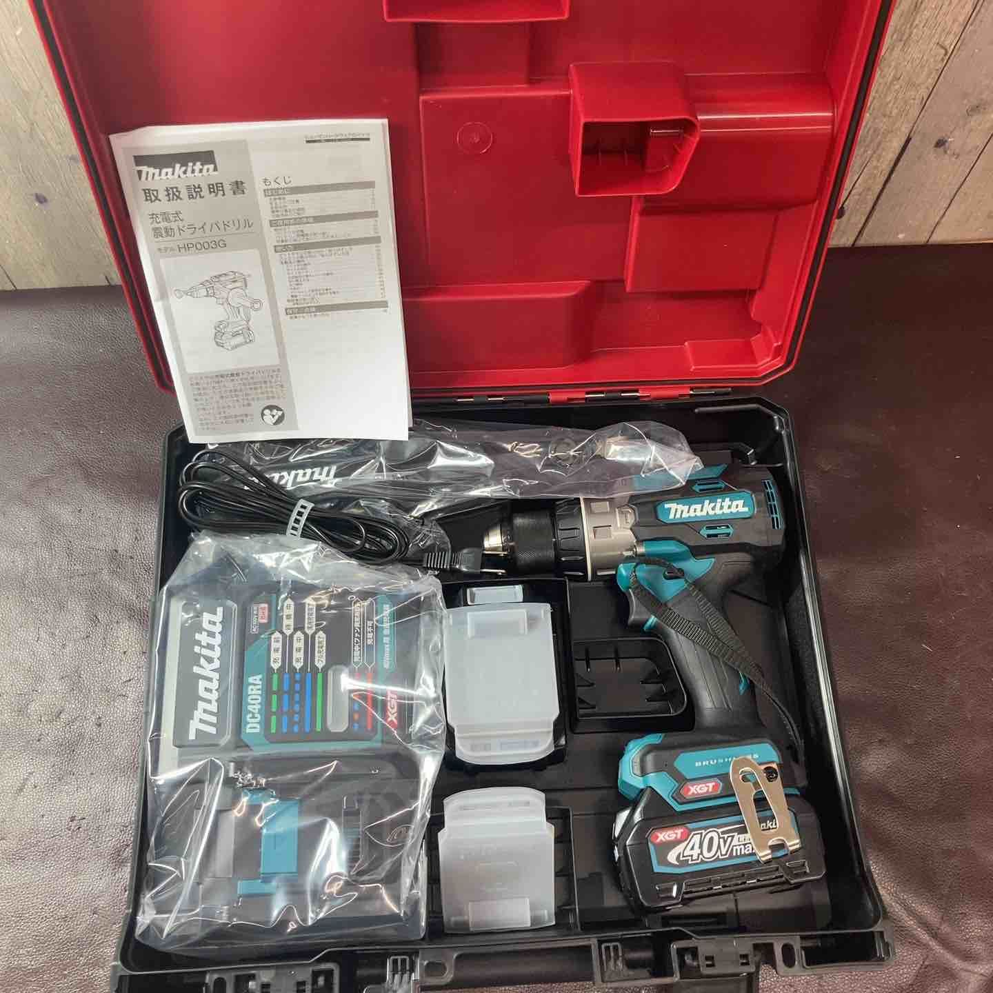 【未使用(店頭展示品)】マキタ(makita) コードレス振動ドリルドライバー HP003GRDX 40V【東大和店】