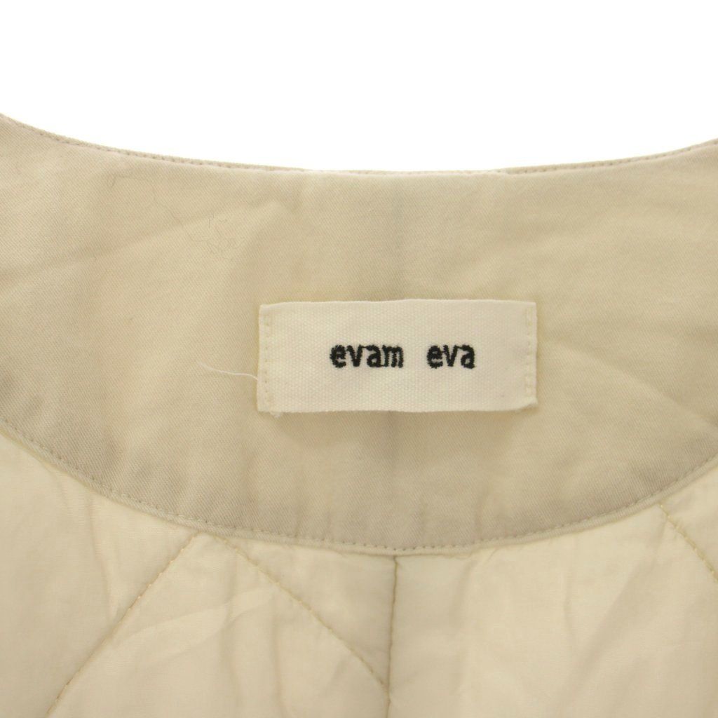 エヴァムエヴァ evam eva padding short coat ノーカラーコート ロング エヴァムエヴァ evam eva padding short coat ノーカラーコート ロング