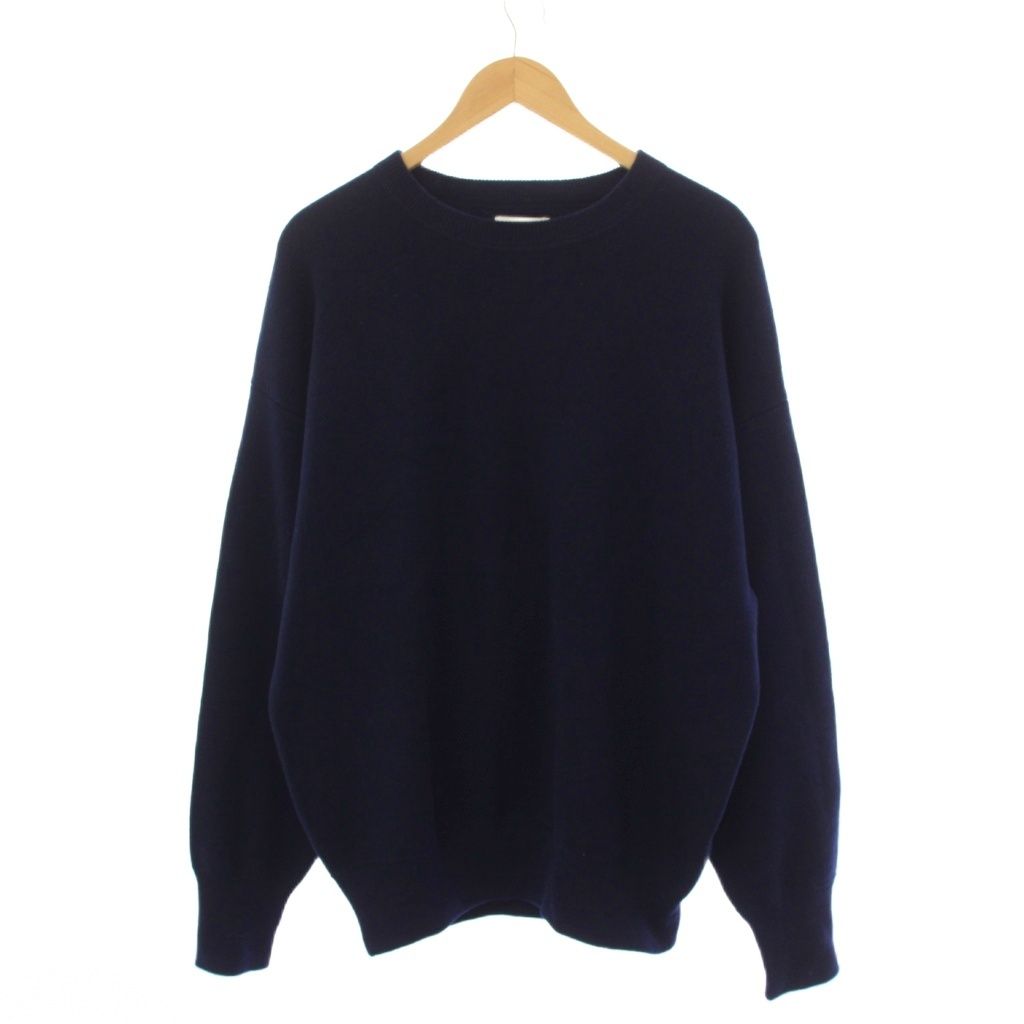ボーディ Bodhi BIG HEAVYWEIGHT ニット セーター 長袖 クルーネック カシミヤ F ネイビー BD17004 /BM