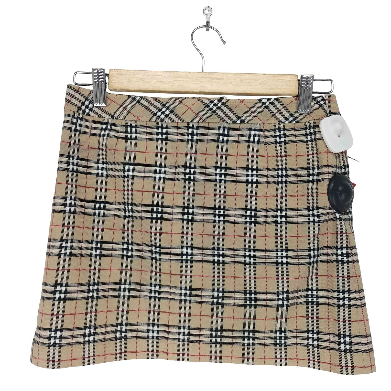 バーバリーブルーレーベル BURBERRY BLUE LABEL ノバチェック コットンミニスカート レディース 38