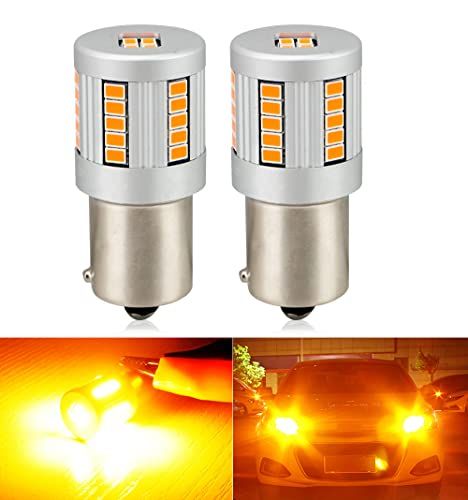 BLUESEATEC 「業界新型爆光モデル」S25 ピン角違い LED ウインカー 爆光 アンバー オレンジ シングル ハイフラ防止 抵抗内蔵 キャンセラー内蔵 1156 BAU15S PY21W リア フロント ウインカーバルブ ピン角違い 13d2bd6d