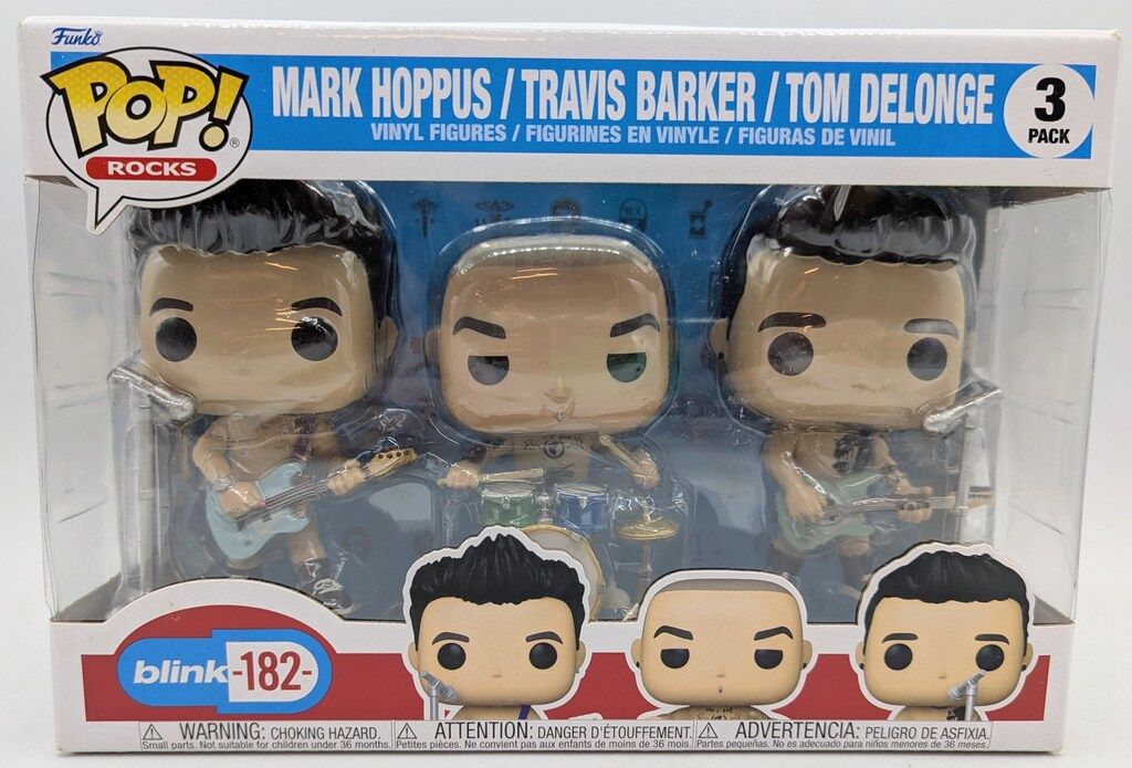 FUNKO POP! / ROCKS Mark Hoppus / Travis Barker / Tom Delonge Blink182