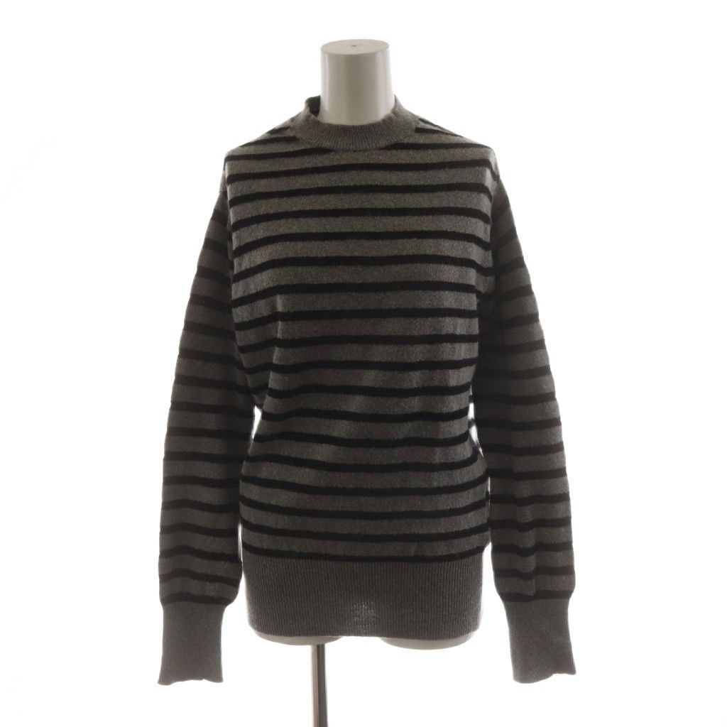 トリココムデギャルソン tricot COMME des GARCONS AD2003 ニット セーター 長袖 ボーダー柄 グレー 黒 ブラック TL-N023 /AN53