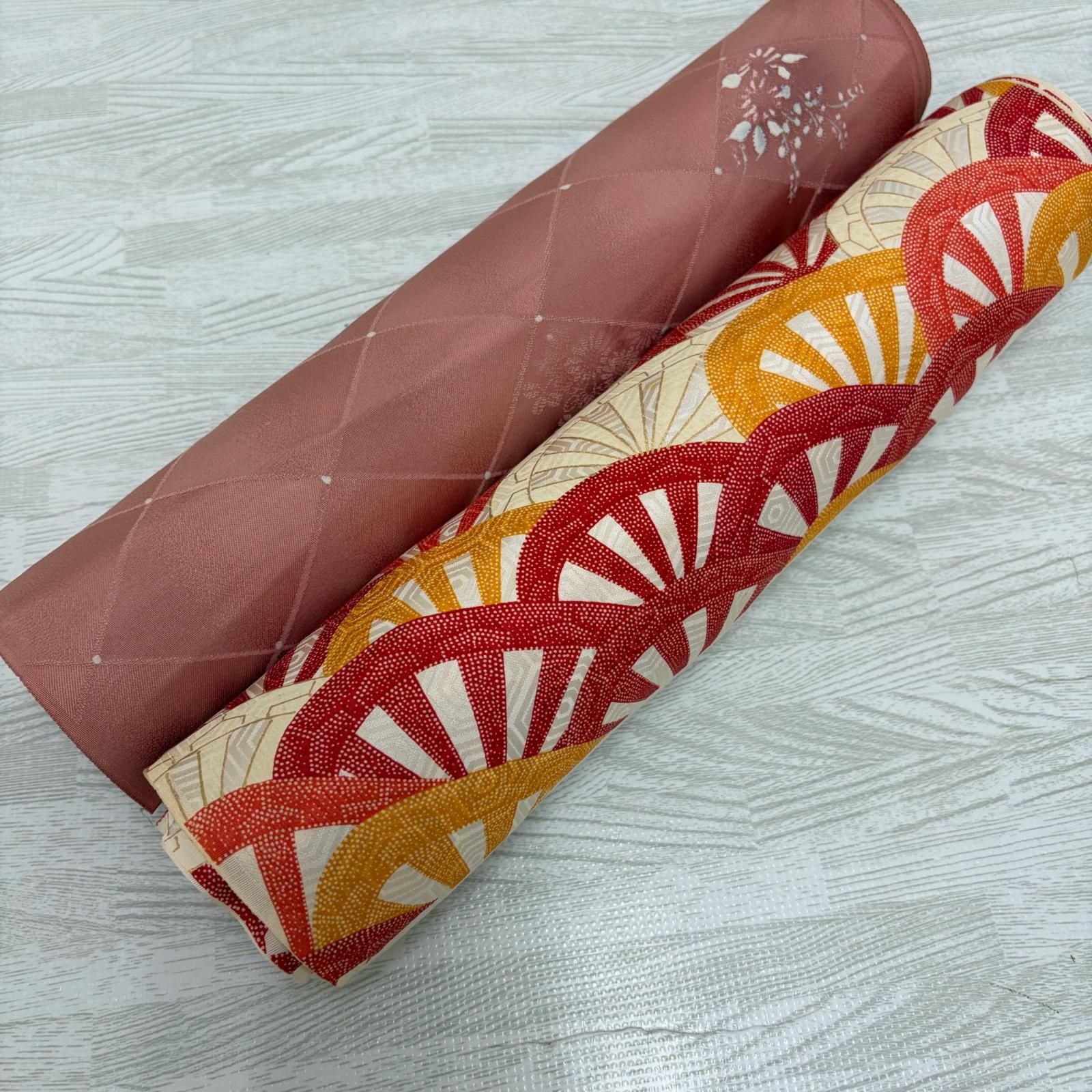 反物 正絹 2本まとめ売り リメイク材料 s-299
