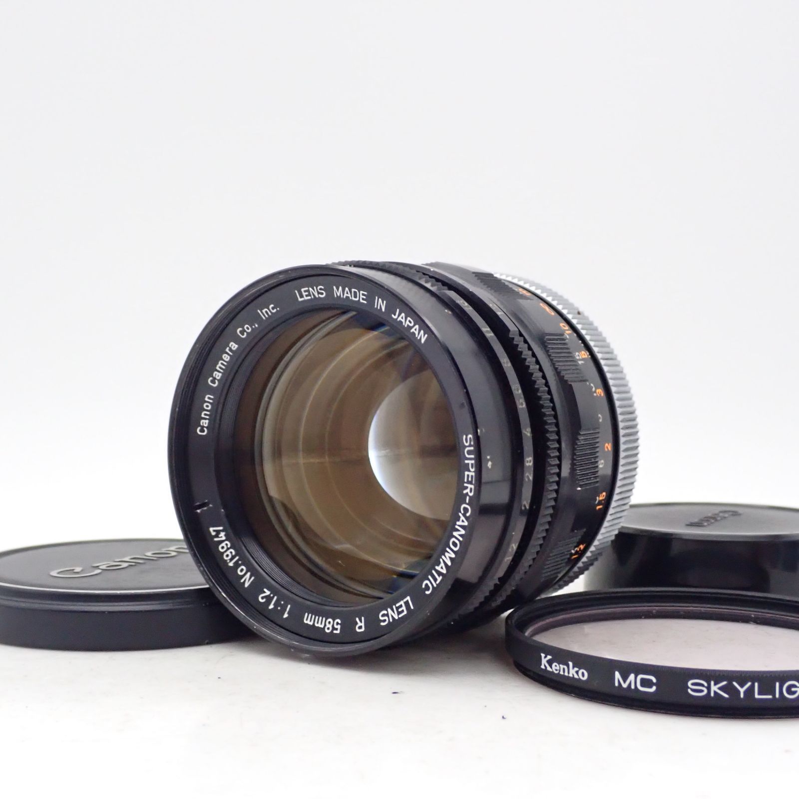 良品 Canon Super Canomatic R 58mm f1.2 標準 単焦点 プライム マニュアル オールドレンズ