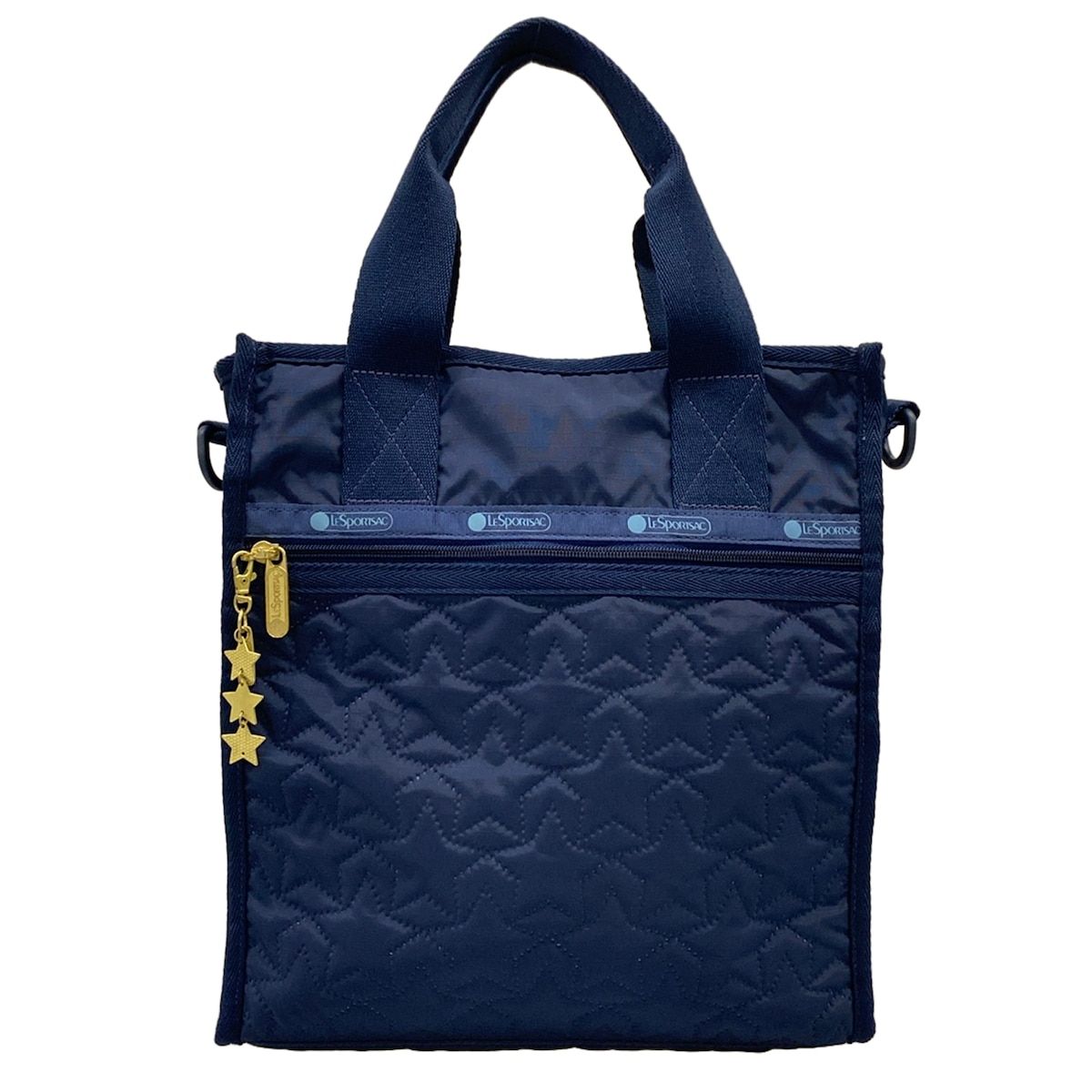 LESPORTSAC(レスポートサック) ハンドバッグ - ネイビー キルティング/スター(星)
