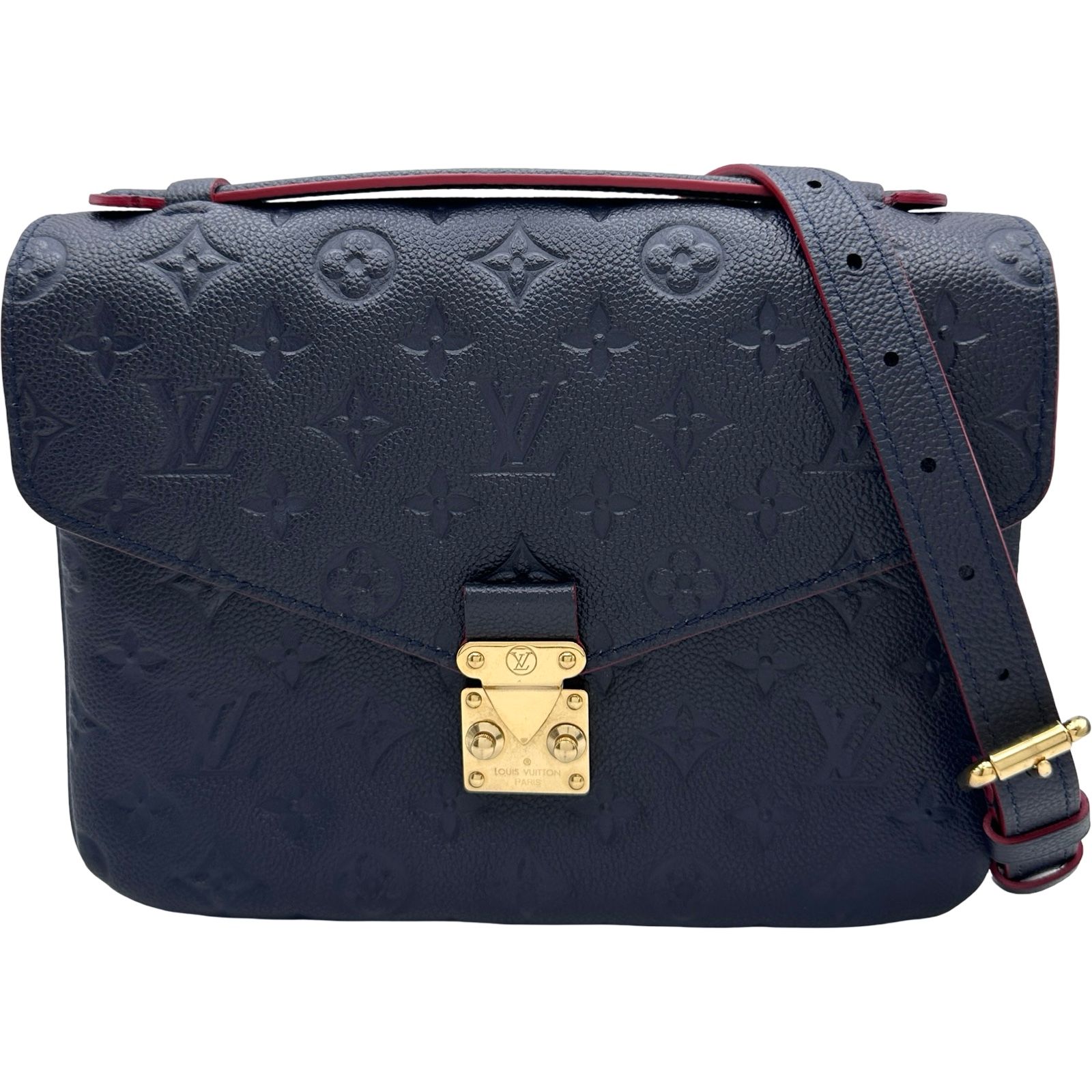 ルイ・ヴィトン LOUIS VUITTON ポシェット・メティス MM M44071 マリーヌルージュ モノグラム・アンプラントレザー レディース ショルダーバッグ