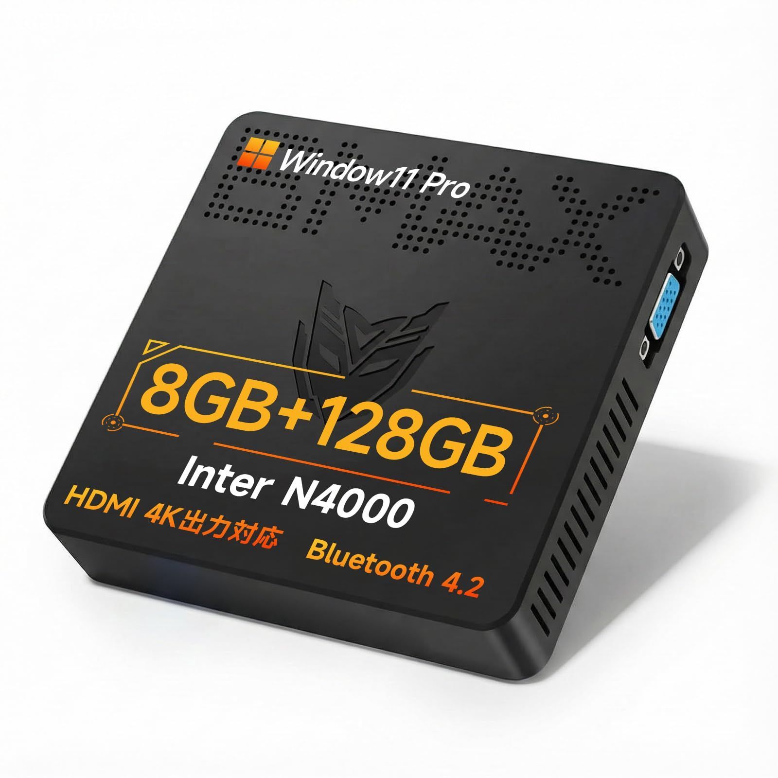 【数量限定】DDR4 8GB+128GB 動作より安定 Windows 11 Pro mini pc 最新インテル N4000 ミニパソコン TDP 6W 省電力小型PC 高速有線LAN/WIFI5/BT4.2/4K 静音 高速熱放散 豊富なインターフェース 21,299円