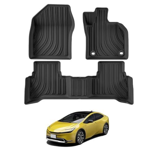 LUCKEASY トヨタ 新型 プリウス 60系 専用 フロアマット セカンドマット 3Dフロアマット (PRIUS 60系 ZVW60 ZVW65 MXWH60 MXWH65 2023年1月?現行) TPE素材 立体構造 カーマット 防水 2e6c39e0