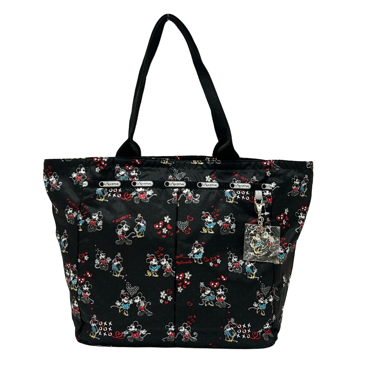 LESPORTSAC(レスポートサック) ショルダーバッグ新品同様 - 黒×レッド 