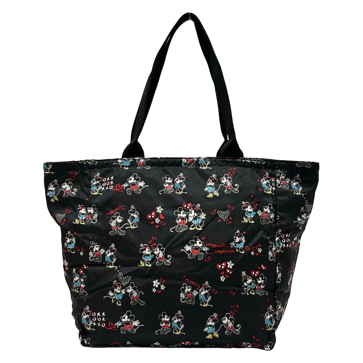 LESPORTSAC(レスポートサック) ショルダーバッグ新品同様 - 黒×レッド 