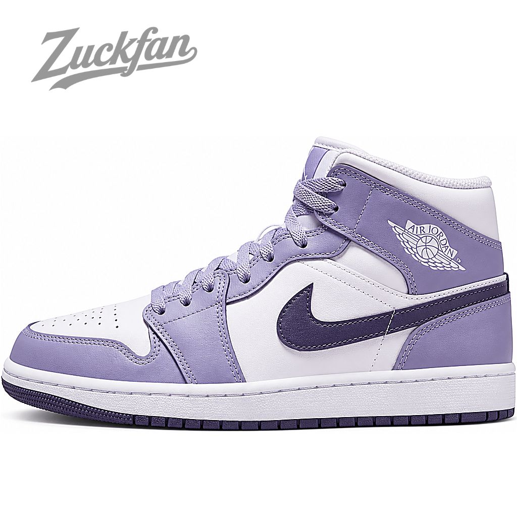 【新品・未使用】NIKE AIR JORDAN 1 ナイキ エアジョーダン 1 ミッド ホワイト パープル 白 メンズ レディース スニーカー dq8426145n