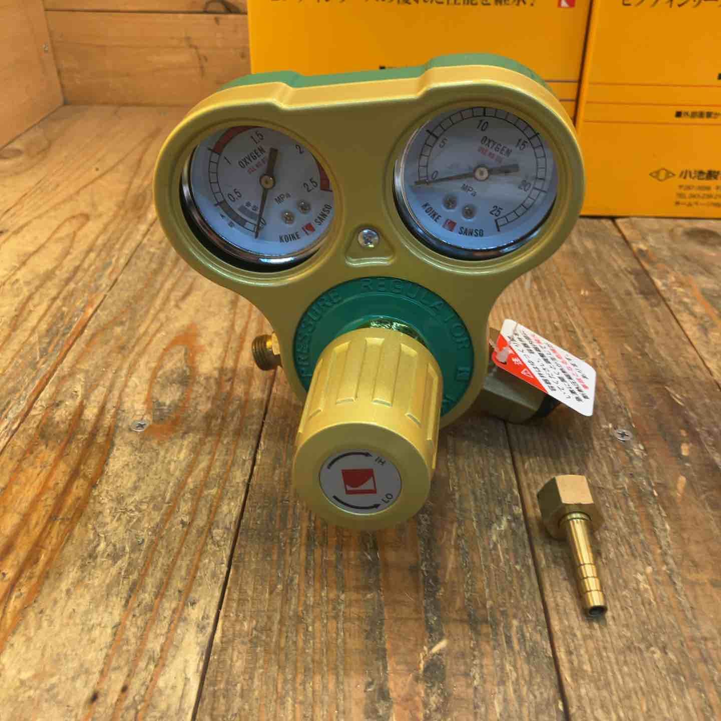 中古美品】小池酸素 KOIKE 溶断器用圧力調整器 セーフティゴールドV