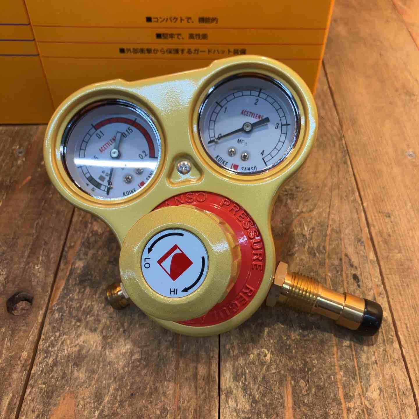 中古美品】小池酸素 KOIKE 溶断器用圧力調整器 セーフティゴールドV