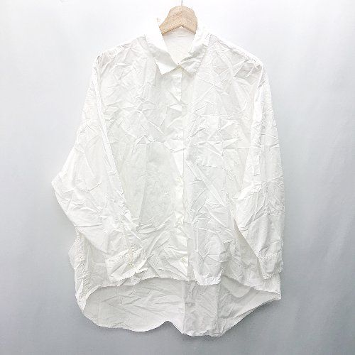 ◇ ⊂ URBAN RESEARCH DOORS アーバンリサーチ コットン100% 長袖 シャツ サイズ1 オフホワイト レディース E 【1409100065503】