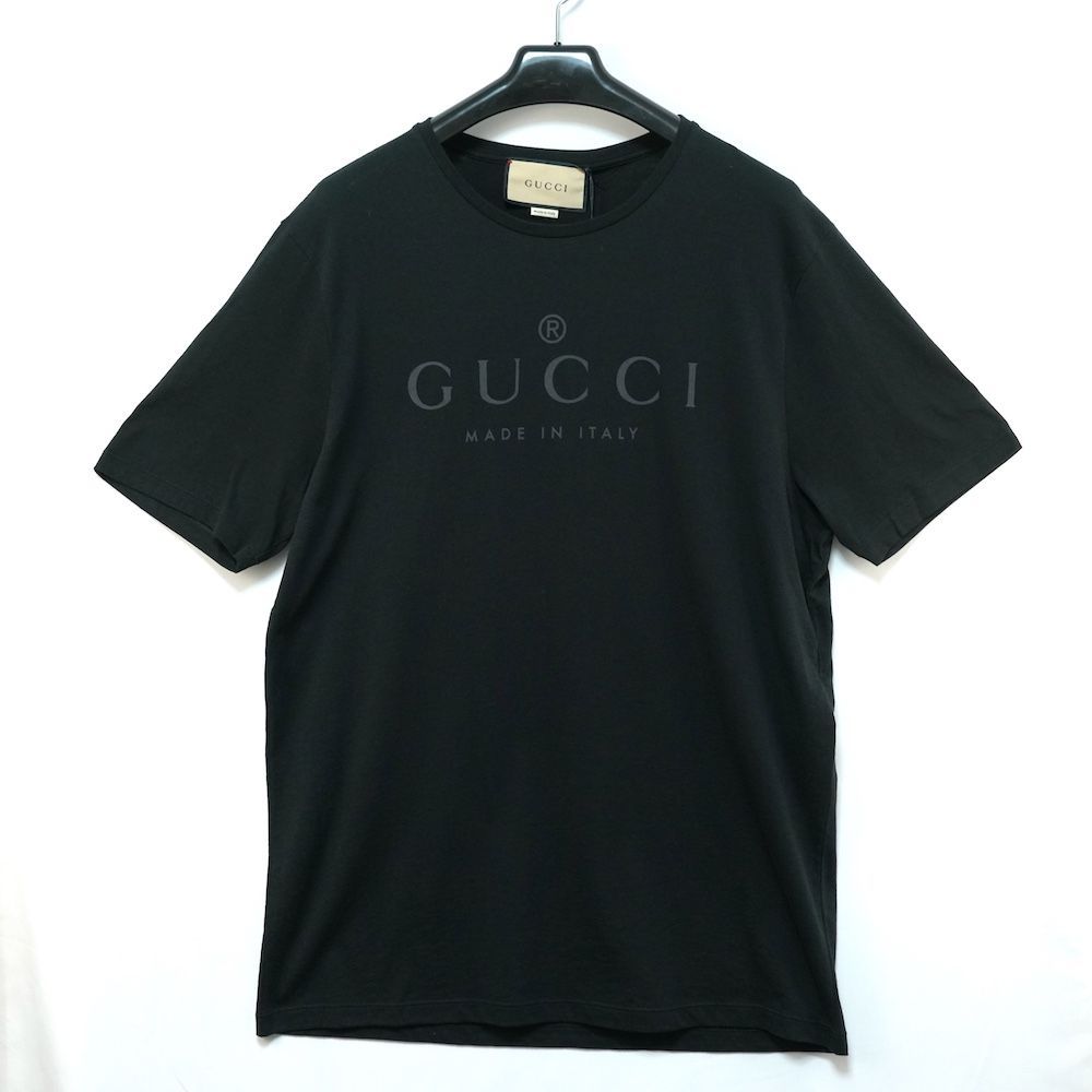 GUCCI グッチ フロント ロゴ Tシャツ ショートスリーブ XXLサイズ ブラック 441685 X3A80 新品未使用
