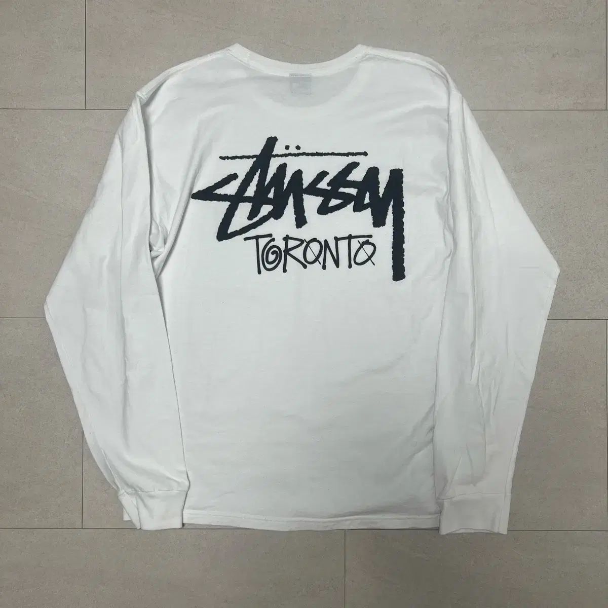 STUSSY トロント ロングスリーブ 白 L