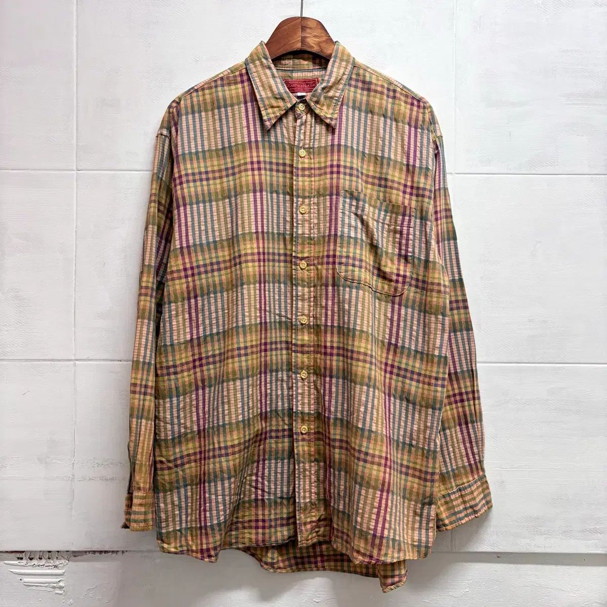 コットン CHECK レインボー Kitsch シャツ JPN
