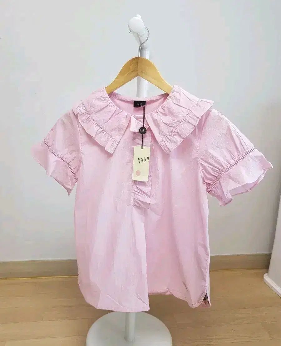 新品 ) DAKS Little(ダックスキッズ) ピンク フリル ブラウス 150 (小さい140