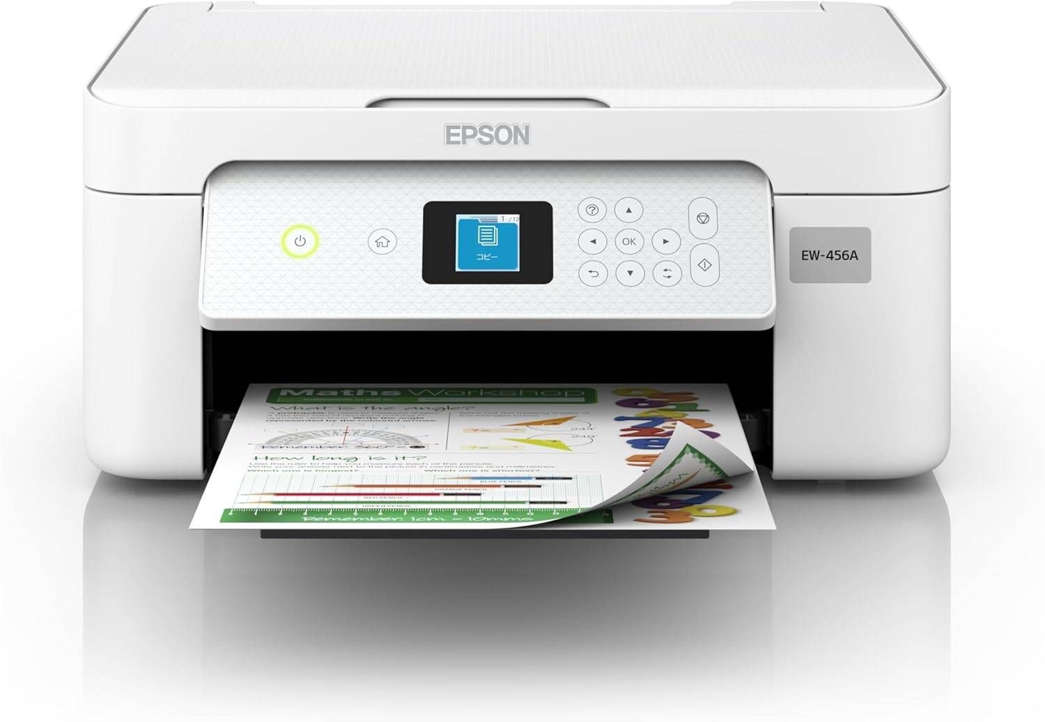 未使用 エプソン EPSON カラリオ EW-456A ホワイト A4インクジェット複合機 コピー スキャナー 自動両面印刷 スマホ連携 在宅ワーク 事務