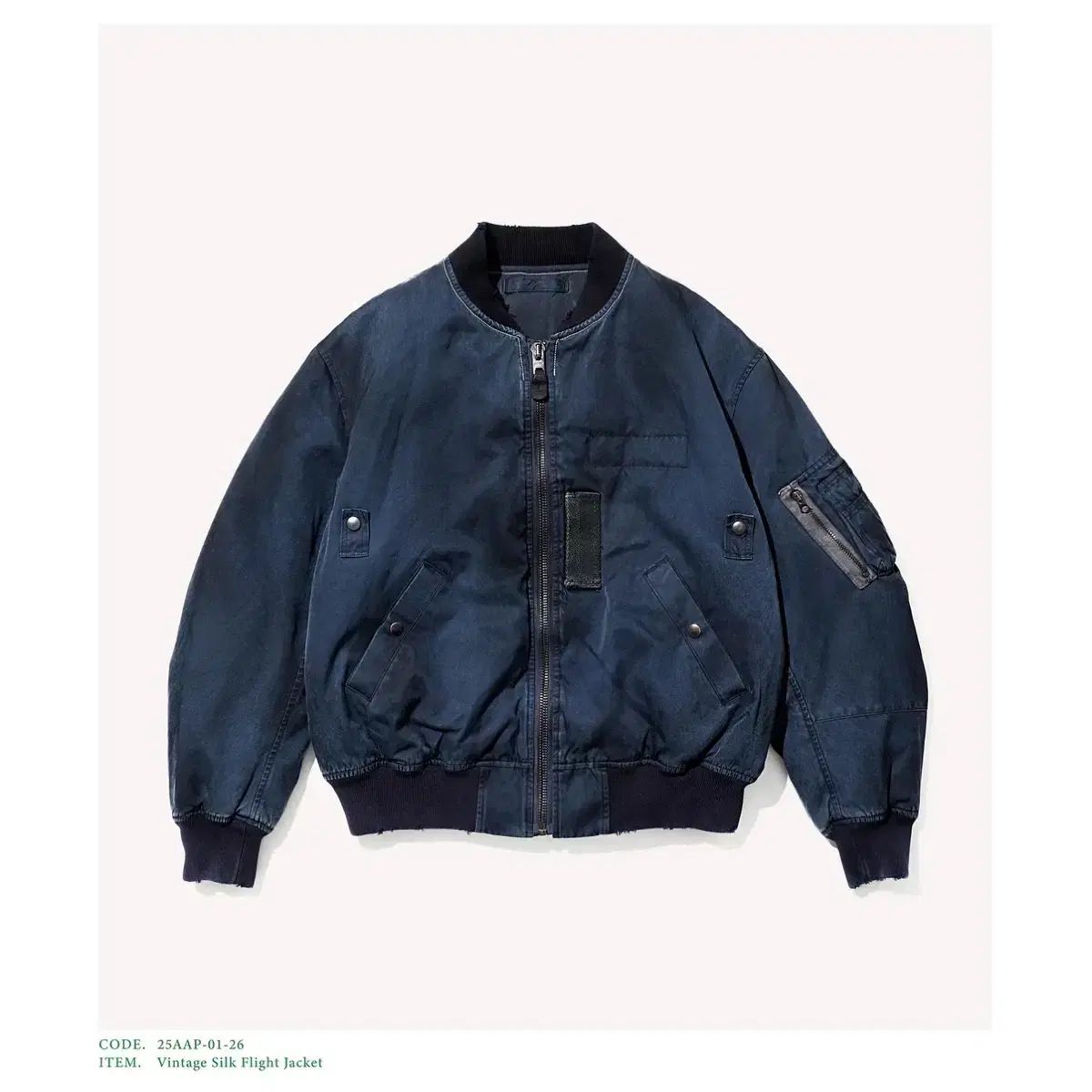 出品 アプレッセ 25aw フライト ジャケット ネイビー 4サイズ
