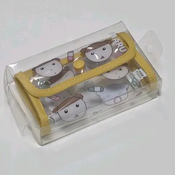 マルはワンちゃん らくがきマル クリア 透明 カードウォレット ぬいぐるみ