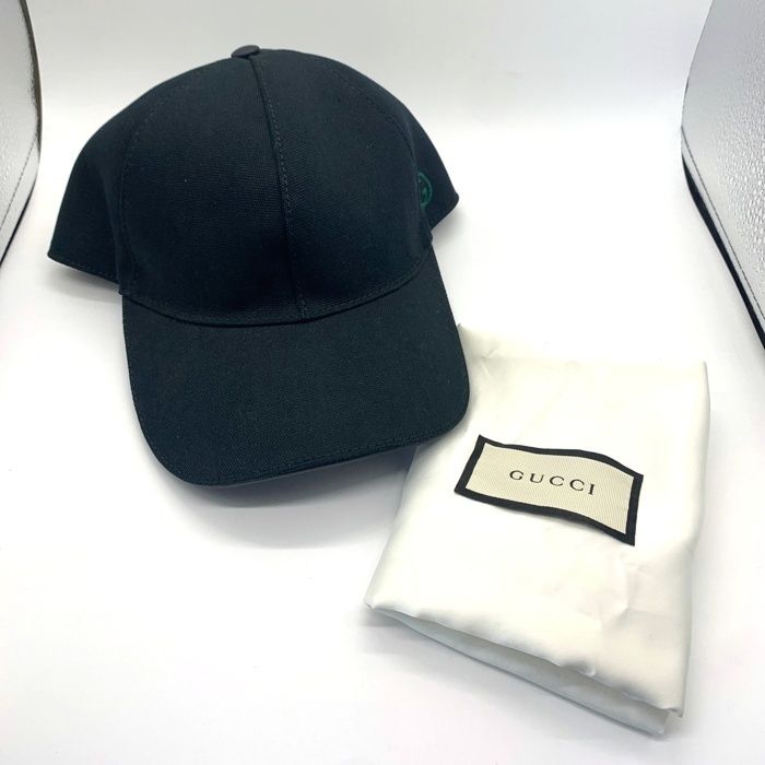 GUCCI グッチ インターロッキングG ロゴ刺繡 ベースボールキャップ