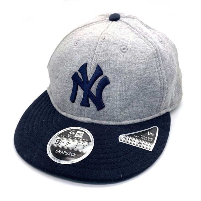 NEW ERA ニューエラ LOOPWHEELER ループウィラー BEAMS ビームス 9FIFTY 別注 スナップバック ベースボールキャップ グレー ネイビー Size FREE