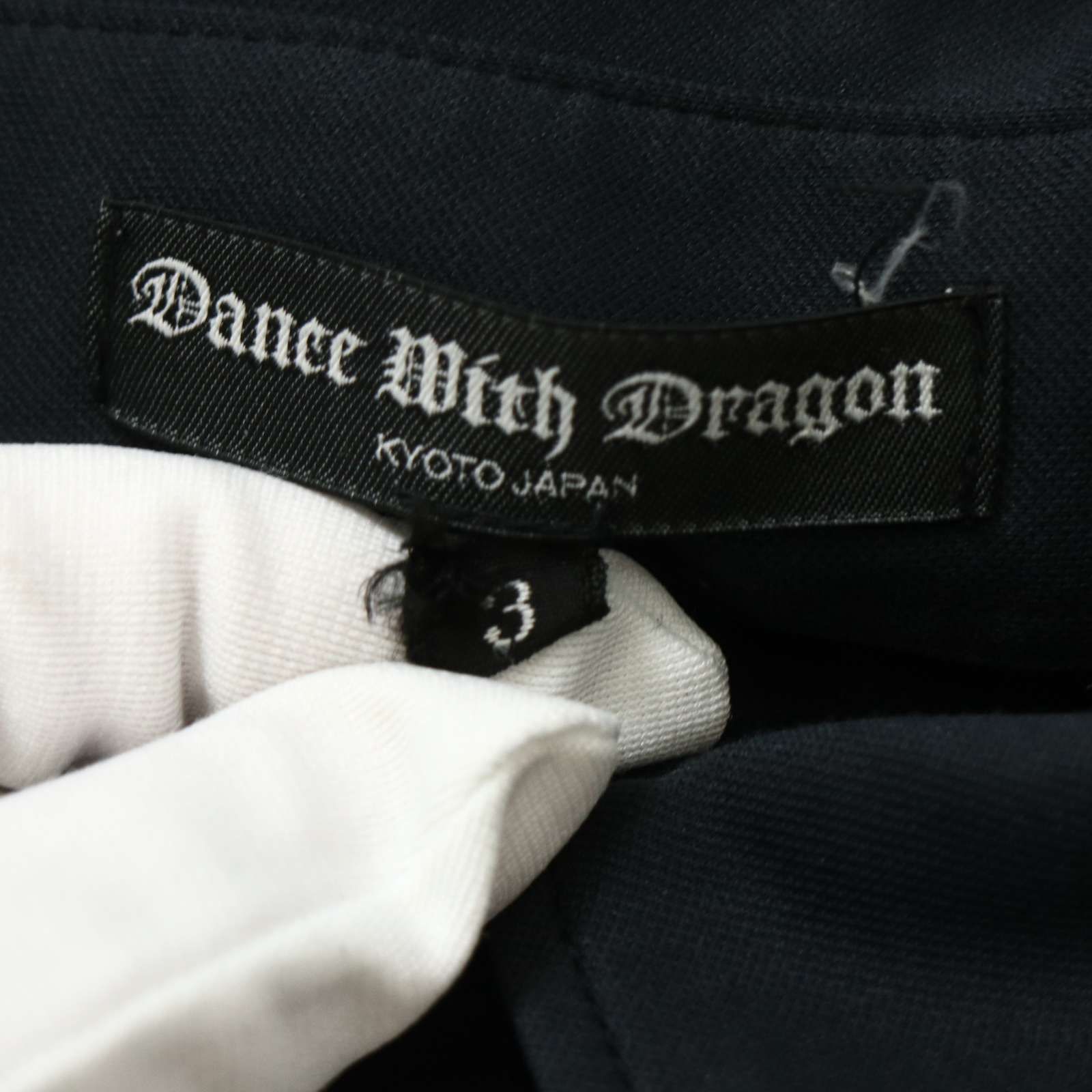 【極美品】DANCE WITH DRAGON 豹柄 ロングパンツ ワッペン刺繍 DANCE WITH DRAGON ダンスウィズドラゴン ゴルフ 春夏☆ 半袖 鹿の子