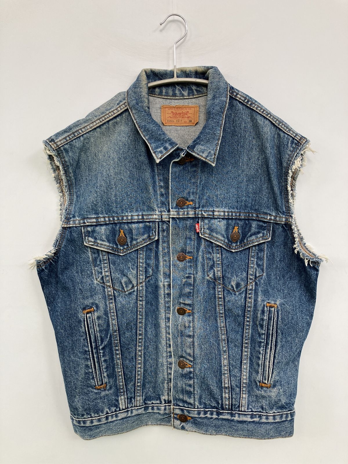 LEVI STRAUSS & CO. リーバイストラウスアンドカンパニー ベスト 38 ブルー 無地