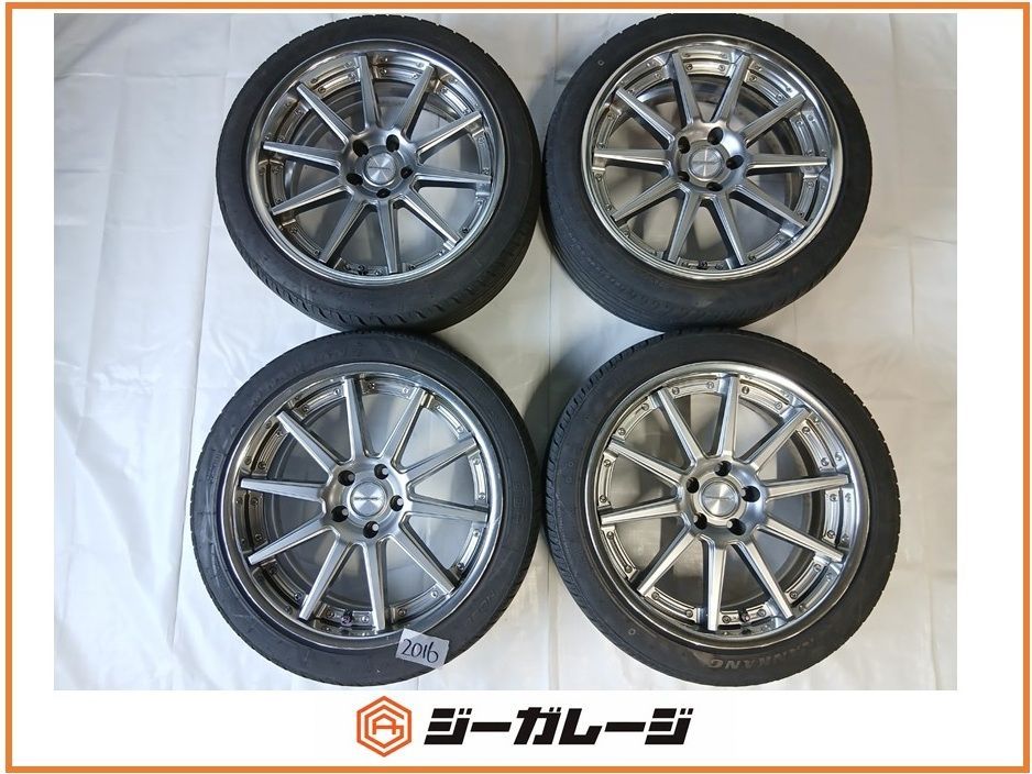 中古 社外 19インチ ウェッズ マーベリック 1010S アルミホイール＆サマータイヤ 1台分4本セット (ホイールサイズ) 8.5J-19+35 5/114.3 (サマータイヤ) ナンカン NS-20 245/40R19 アルファード ヴェルファイア