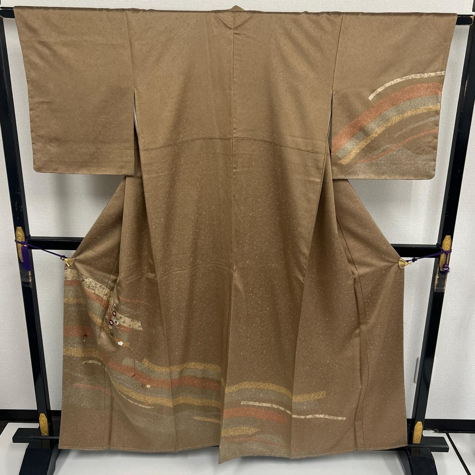 付下げ 刺繍 金彩 上品な染め 紋無し 正絹 着物 MK-3938 - メルカリ