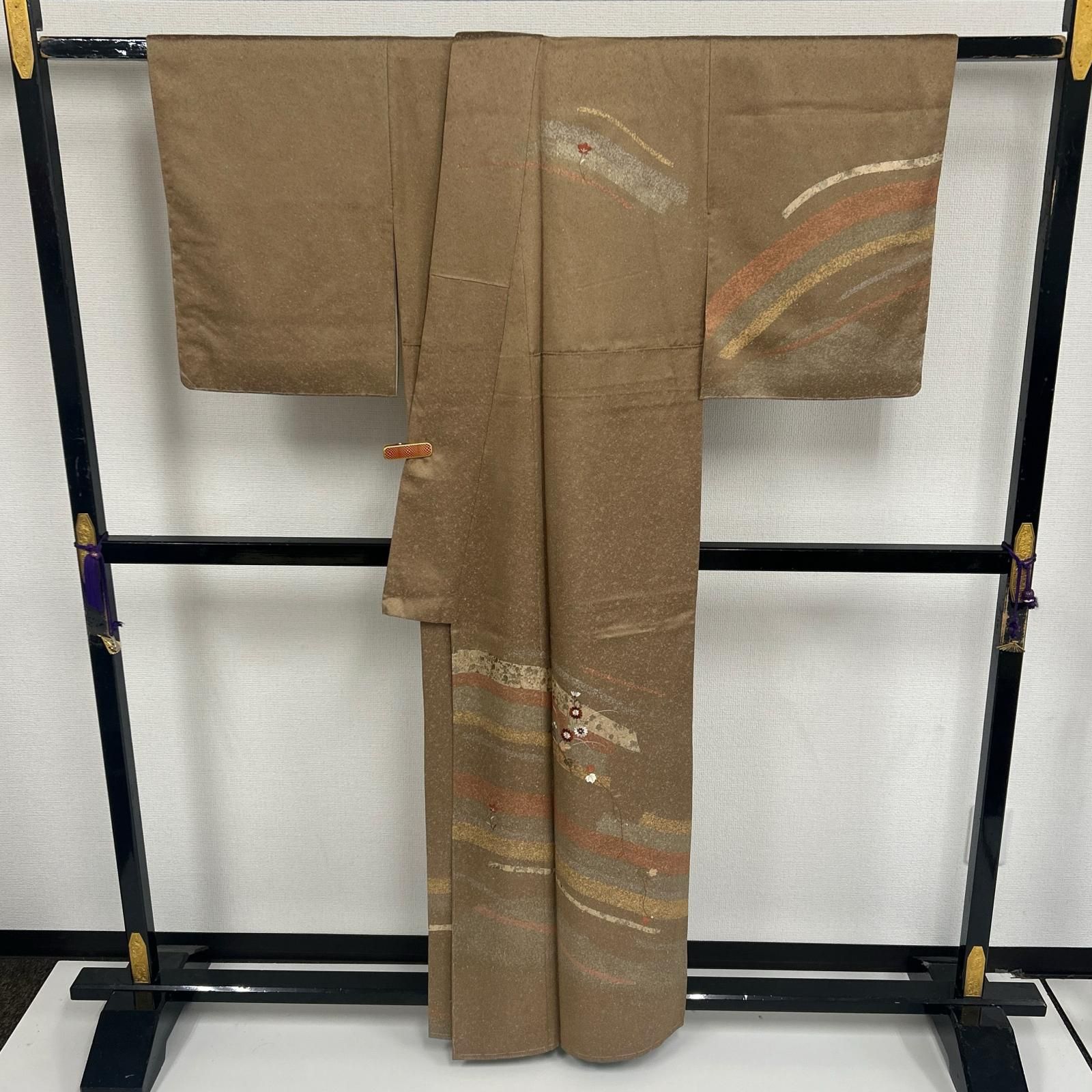 付下げ 刺繍 金彩 上品な染め 紋無し 正絹 着物 MK-3938 - メルカリ