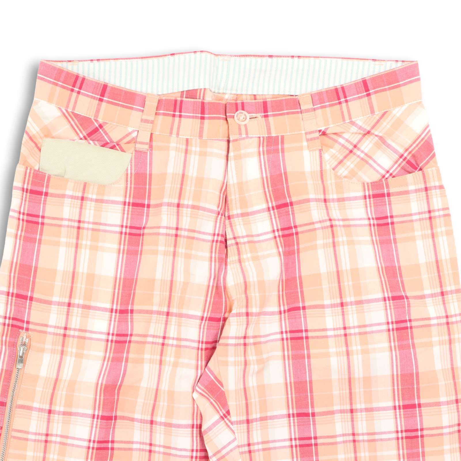ゾーイ zoy ゴルフパンツ ZOY ゾーイ ゴルフ 春夏☆ 麻 リネン混 ストレッチ チェック柄